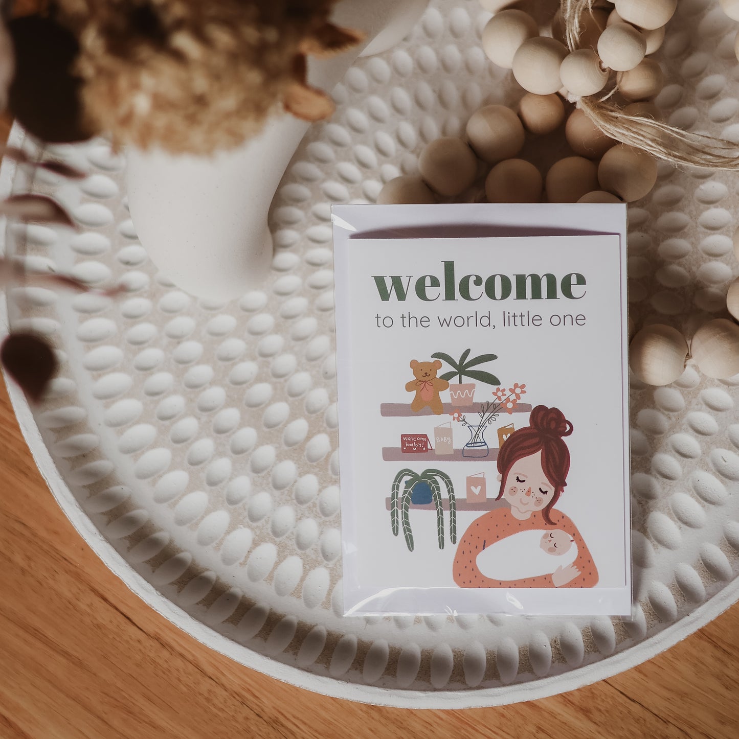 Welcome baby card